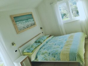 1 غرفة نوم وواي فاي وملاءات أسرّة