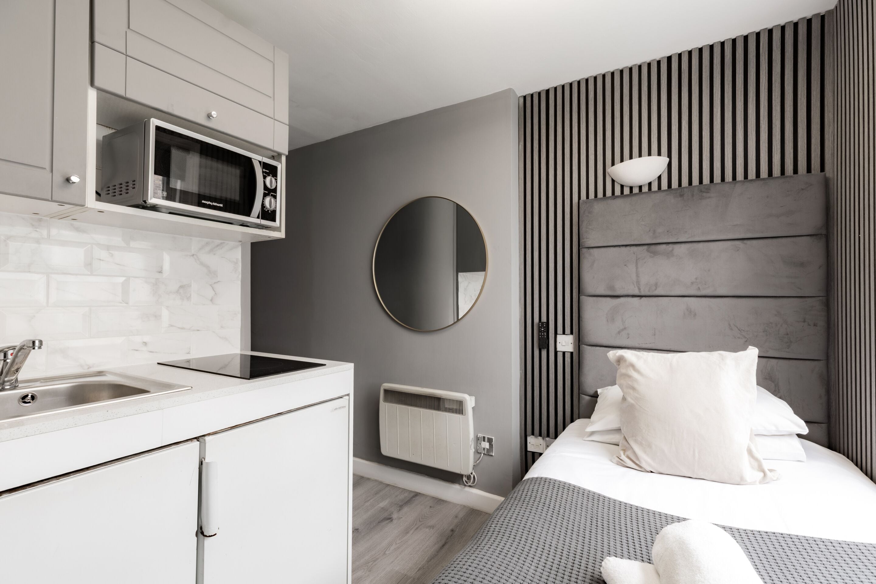 Basic-Einzelzimmer, mit Bad | Bügeleisen/Bügelbrett