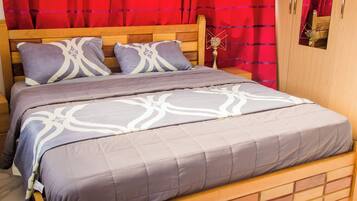 2 slaapkamers, een strijkplank/strijkijzer, wifi, beddengoed