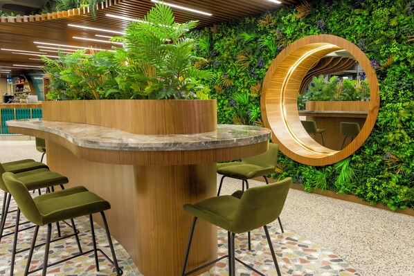 Sitteområde i lobbyen