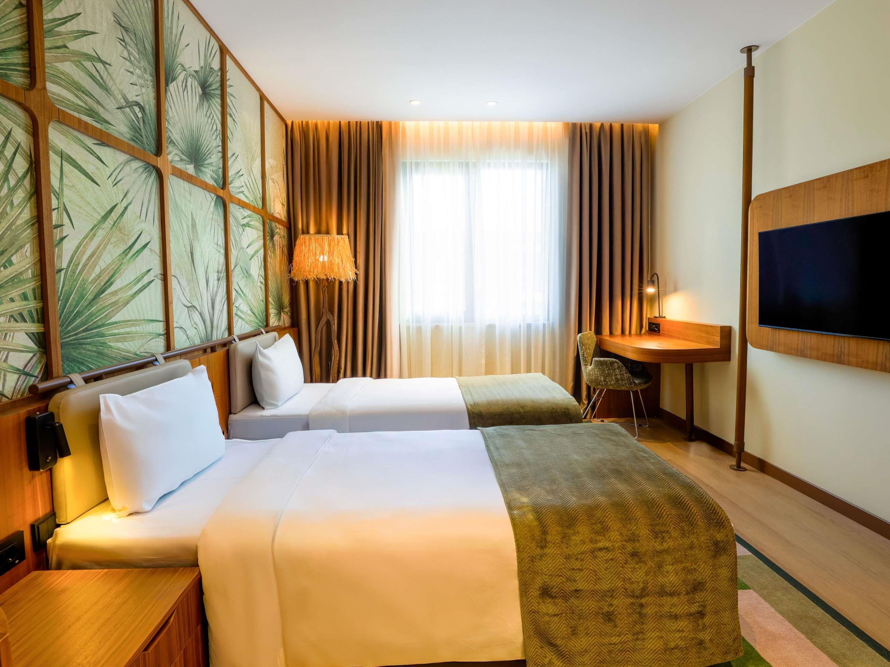 In-room safe, desk, blackout curtains, soundproofing