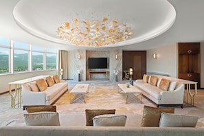 Presidential Suite, 1 King Bed | Living area