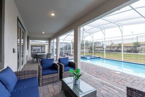 Pool - Modern Resort Home w/ Game Room and Theater, FREE Water Park! (Davenport)