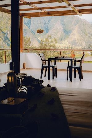 Chambre Économique, balcon, vue montagne | Vue de la chambre