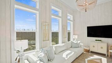 TV connectée, cheminée