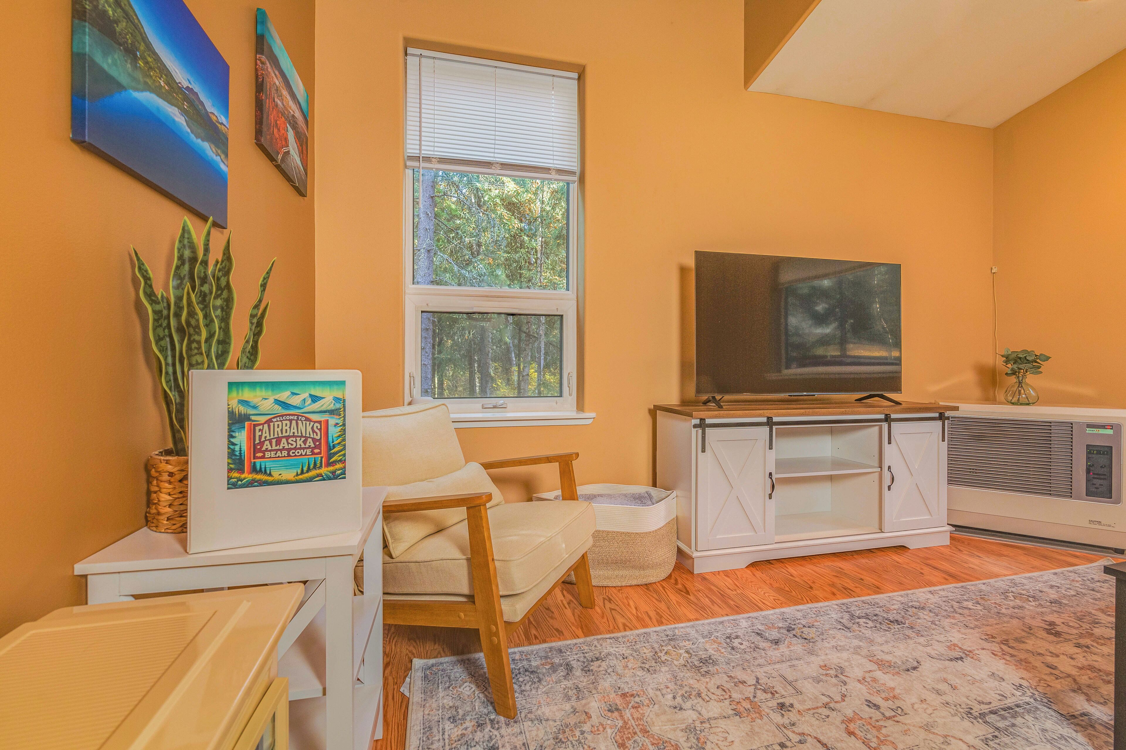 TV connectée, cheminée