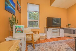 TV connectée, cheminée