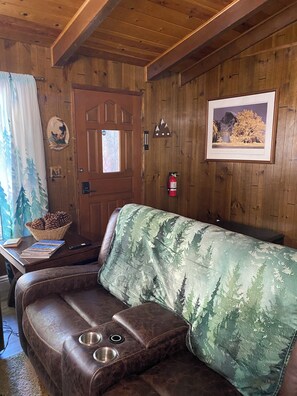 Smart TV, fireplace, video games, DVD player - Beary Cozy Cabin, 3-bdrm house in Wrightwood with WiFi. EV charger (Wrightwood)
