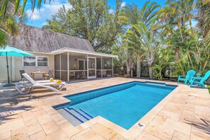 A heated pool