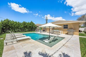 A heated pool