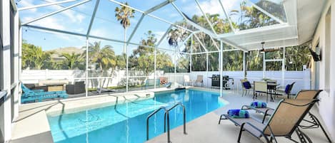 A heated pool