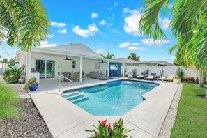 A heated pool