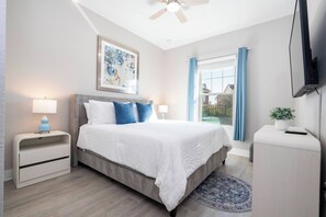 4 bedrooms, iron/ironing board, travel crib, WiFi
