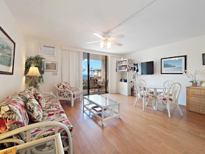 TV, DVD player, offices
