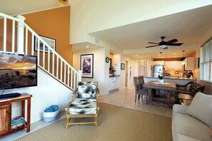 TV, DVD player, stereo, offices