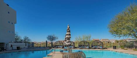A heated pool