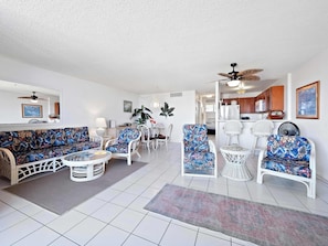 TV, DVD player, offices