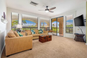 TV, stereo, offices - Shores at Waikoloa Beach Resort 236 | Golf Views (Waikoloa Beach Resort)