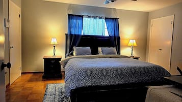 4 bedrooms, in-room safe, iron/ironing board, free WiFi