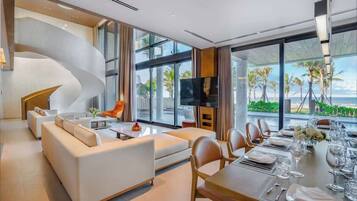 Villa, Multiple Beds, Pool Access, Pool View (D6 Beachfront NO BF) | Dining