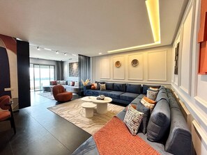 Living area - Appartement de luxe au cœur de la marina (Casablanca)