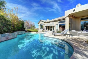 Outdoor pool, a heated pool - Luxury North Scottsdale 4 Bdrm w/ Pool and Spa! (Scottsdale)