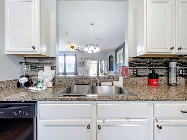Microwave, oven, stovetop, dishwasher
