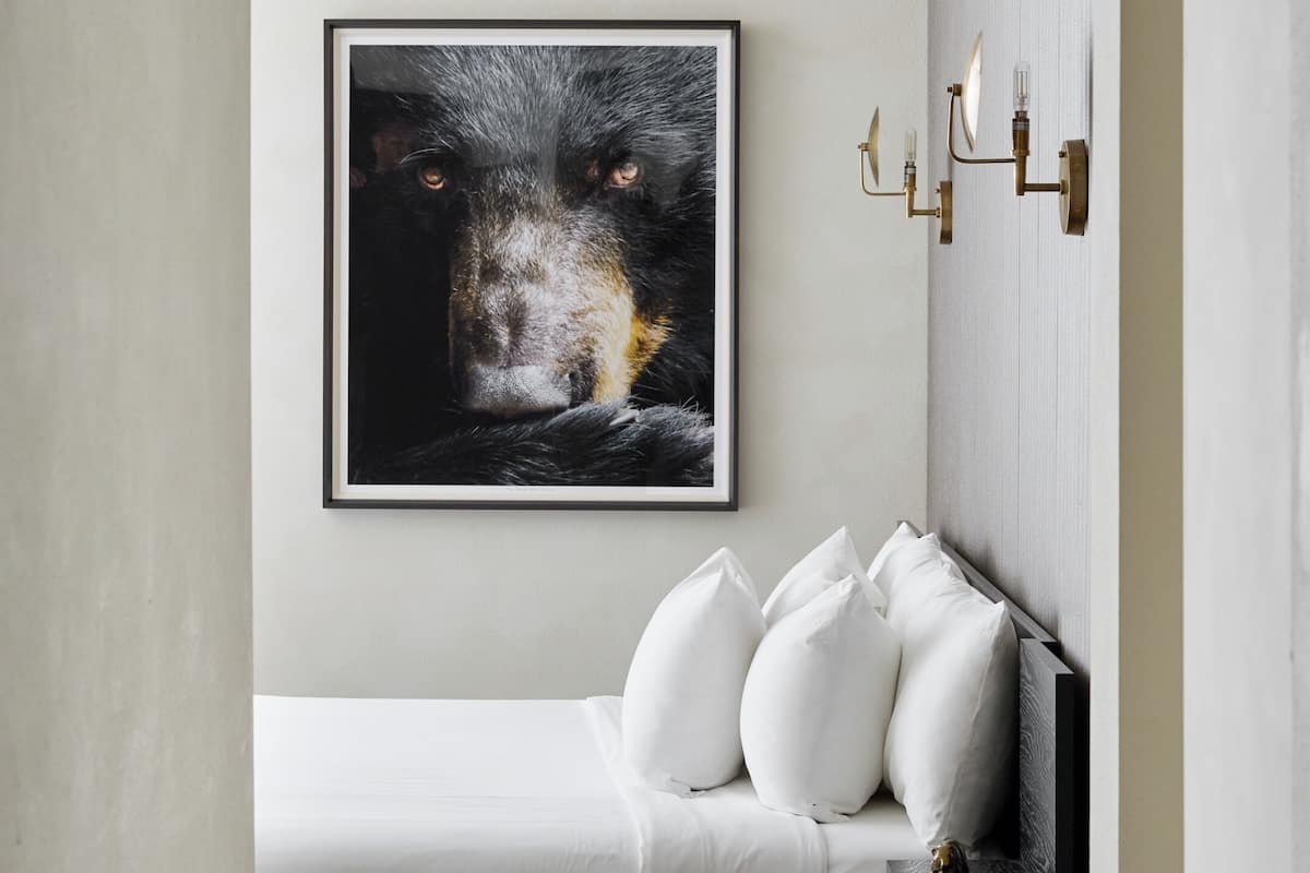 Hemlock: 1 King Bed, Patio, River View, Pet Friendly, Fireplace | Individually decorated, individually furnished, iron/ironing board