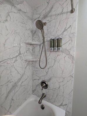 Hair dryer, towels