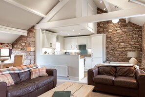 Tv, eldstad och bordsfotboll