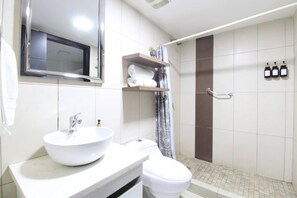 Hair dryer, soap