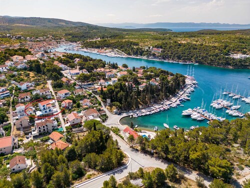 Villa Milna Bay, heated pool, Milna, Brač Island