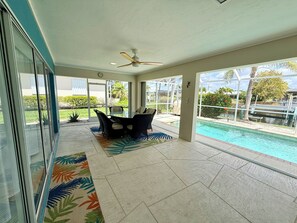 A heated pool