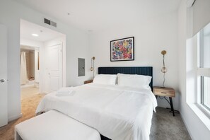 1 bedroom, iron/ironing board, travel crib, WiFi