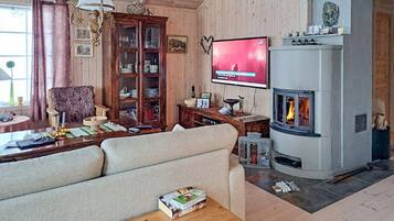 TV, caminetto