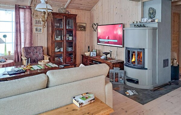 Télévision, cheminée