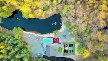 Una piscina riscaldata