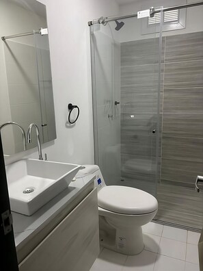 Towels, soap, toilet paper