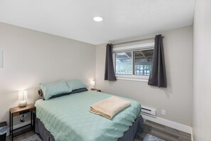 2 bedrooms, iron/ironing board, travel crib, WiFi