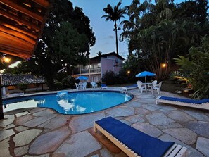 Indoor pool, outdoor pool