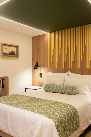 Standard Double Room | Minibar, in-room safe, desk, laptop workspace