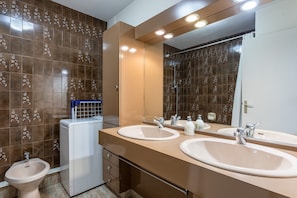 Shower, hair dryer