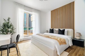 Premium Apartment, Multiple Beds | 4 bedrooms, Egyptian cotton sheets, premium bedding, memory-foam beds - Silkhaus Al Mass (Dubai)