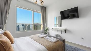 Leilighet – classic | 1 soverom, sengetøy i egyptisk bomull og sengetøy av topp kvalitet