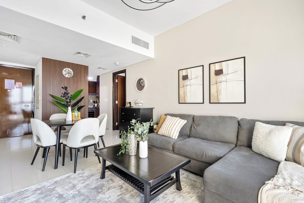 Classic Apartment | Living area | 50-inch Smart TV with digital channels