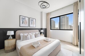 컴포트 아파트, 킹사이즈침대 1개 | 1 개의 침실, 이집트산 면 시트, 고급 침구, 메모리폼 침대