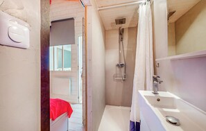 Shower, hair dryer