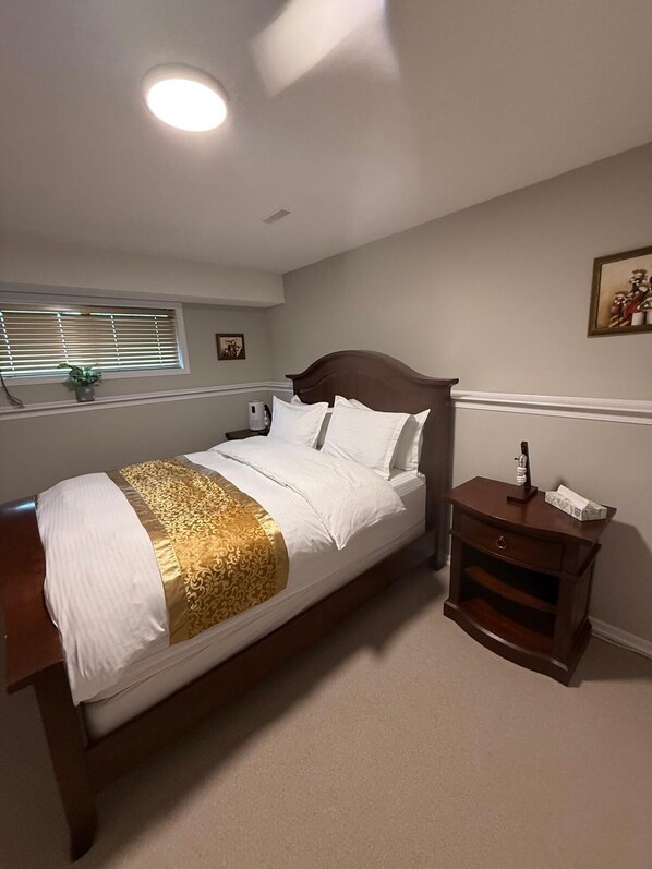 1 bedroom, iron/ironing board, travel crib, free WiFi