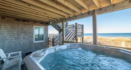 Pier House - K1009, Unique Oceanfront Retreat in Nags Head, Indoor Pool!