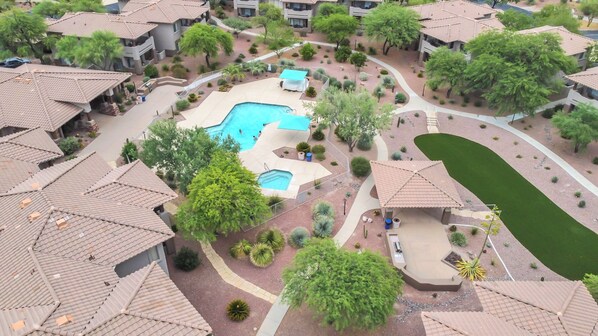 A heated pool
